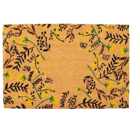 Configuracion 24 x 36 in. Floral Rectangular Doormat Multi Color CO3360620